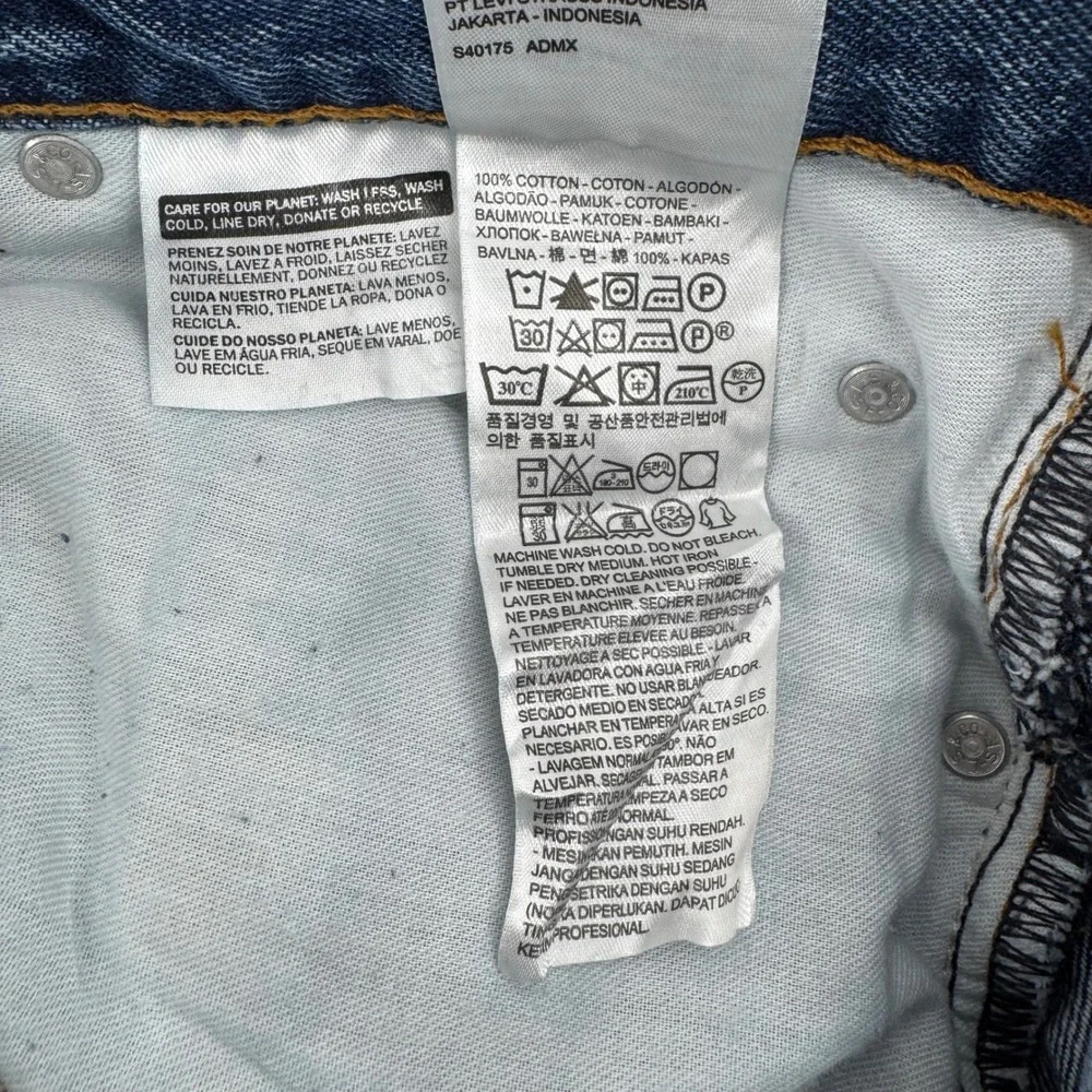 Levi's 550 Relaxed Fit Jeans Mens‎ 46x30 Blue Medium Wash Tapered Leg Denim